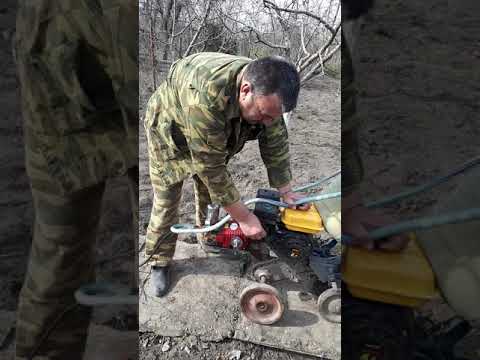 Видео: Самодельный опрыскиватель из мотоблока и плунжирного насоса.