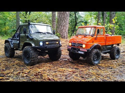Видео: Тест-сравнение Axial SCX10 II UMG10 VS MST CMX Unimog 406