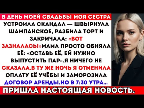 Видео: В МОЙ СВАДЕБНЫЙ ДЕНЬ СЕСТРА СКАНДАЛИЛА: ШВЫРНУЛА ШАМПАНСКОЕ, РАЗНЕСЛА ТОРТ — И ЗАКРИЧАЛА…