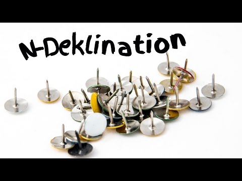Видео: Специфичното склонение N-Deklination (A2, B1)