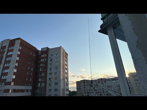 Видео: Антенна бумеранг на 27 МГц. Небольшой эксперимент.