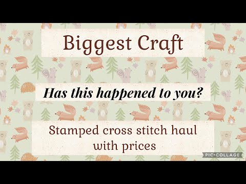 Видео: У вас была такая проблема? Самый большой выбор вышивок крестиком с штампами #stampedcrossstitch