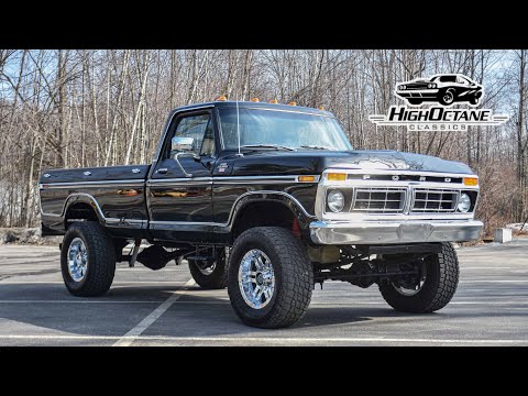 Видео: Прогулка по Ford F250 1977 года с двигателем Cummins на Coal Rollin' Cummins в сопровождении Стив...