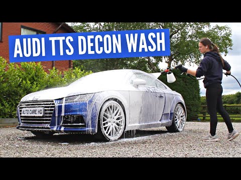 Видео: Audi TTS Exterior Clean | Мойка, химическая дезинфекция и защита