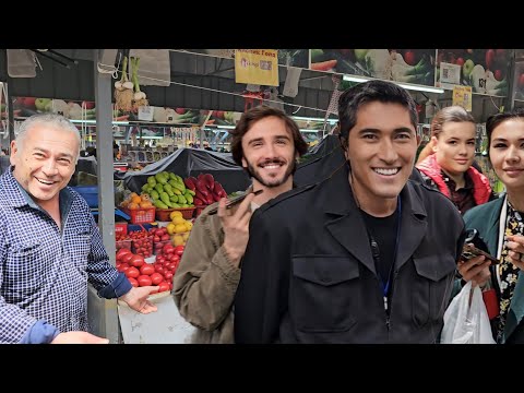 Видео: в Алматы по Сары-Арка, базар, барахолка, фуд корт, аллея, прогулка пешком