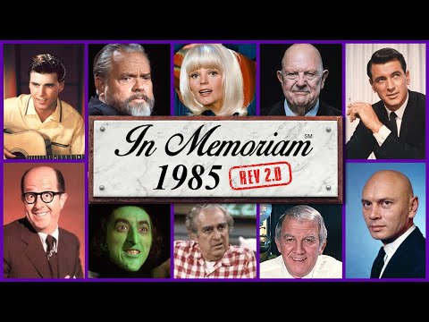Видео: В память о 1985: Знаменитые лица, которых мы потеряли в 1985 году (ред. 2)