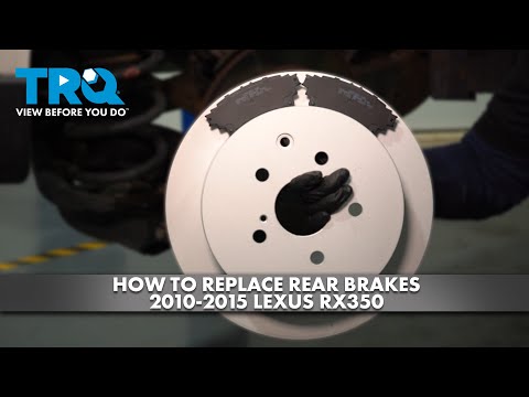 Видео: Как заменить задние тормоза Lexus RX350 2010-2015 годов