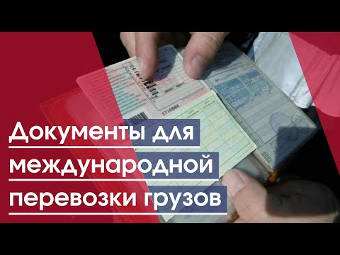 Видео: Документы для международной перевозки грузов | документы международные грузоперевозки