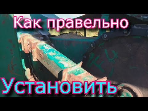 Видео: Как установить подающую цепь на пресс подборщик Фортшрит К454