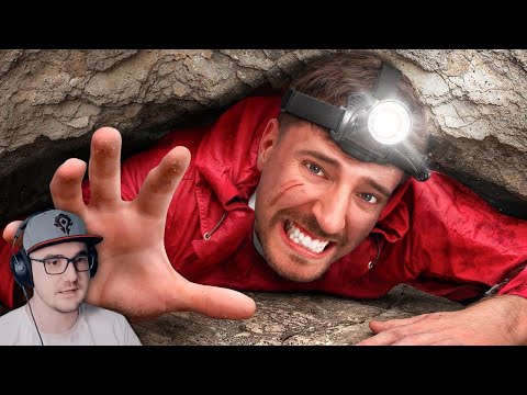 Видео: 7 Дней Посреди Пещеры ► MrBeast ( Мр Бист ) | Реакция