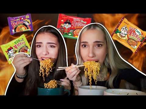 Видео: Пробваме различни люти булдак нудли 🥵🍜 @Nelskyyy