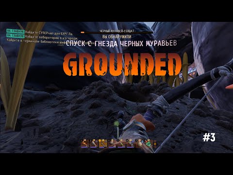 Видео: GROUNDED - Нашли вход к чёрным муровьям (кооп)