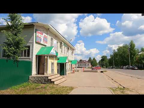Видео: Пройдем по городку Никольск от парка до ул. Ленина. Вологодчина.