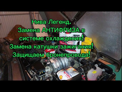 Видео: ТО Нивы Легенд, замена АНТИФРИЗА БЕЗ ЗАВОЗДУШИВАНИЯ системы охлаждения ,полезные советы и многое др.