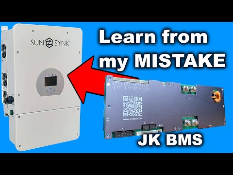 Видео: Подключите JK BMS к инвертору SunSynk/DEYE с помощью связи (параллельно и с одной батареей)