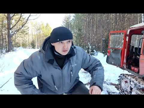 Видео: Русские дороги. Пробиваемся на ДТ-75 и Т-150К по глубокому снегу.
