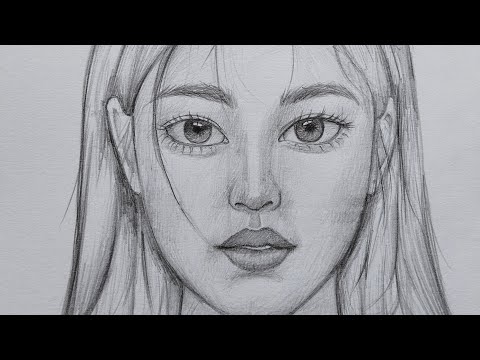 Видео: Как нарисовать реалистичное лицо девушки по методу Лумиса