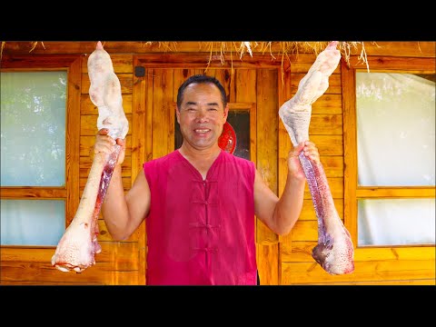 Видео: огромные страусиные пальмы, приготовил их на пару для моей жены | Дядя Сельский Гурман