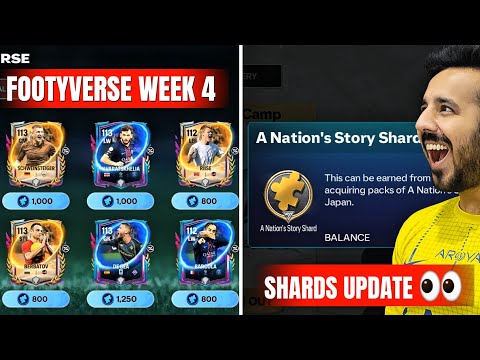 Видео: Футиверс, неделя 4! Бесплатно 113 Швайнштайгер и Хамсик [обновление Japan Shards] 😱👀