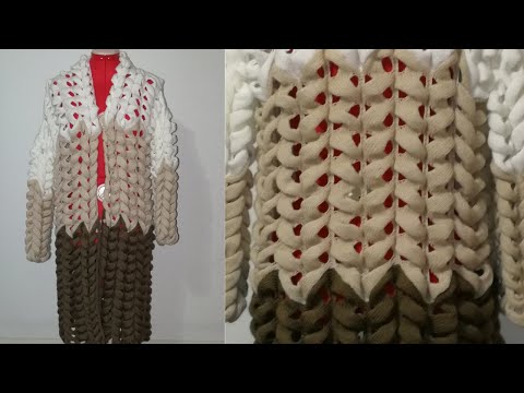 Видео: Кардиган Лало.  Азиатский колосок. Очень просто для любой вязальщицы! Подробный масте-класс