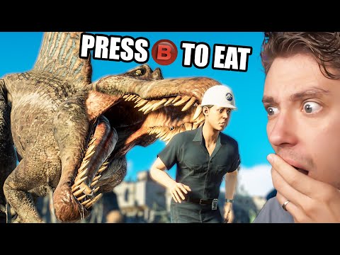 Видео: Играем за спинозавра в Jurassic World Evolution 2