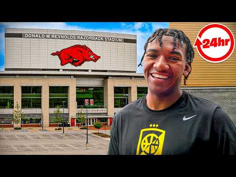 Видео: 24 часа с Картером Ноксом и баскетболом Арканзаса!!