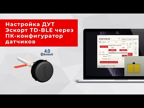 Видео: Настройка ДУТ Эскорт TD-BLE через ПК-конфигуратор датчиков Эскорт