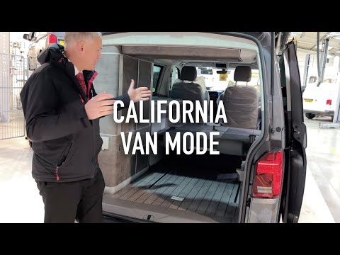Видео: VW California Van Mode или максимальное использование пространства для хранения в VW California