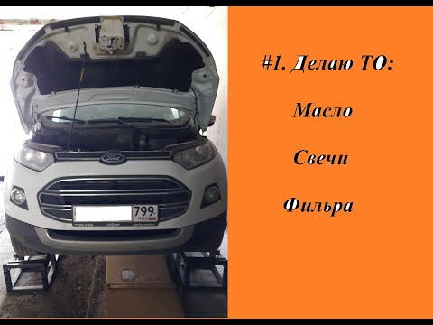 Видео: Форд ЭкоСпорт 2018. Ford EcoSport. Делаю ТО. Масло, фильтр масляный, воздушный, топливный и свечи