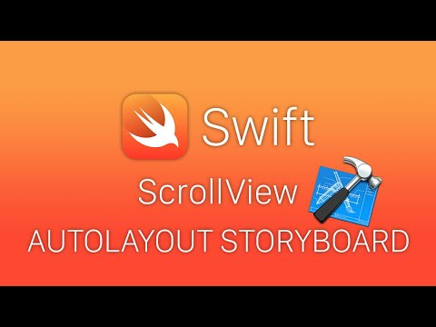 Видео: Swift 4 ScrollView Auto layout Storyboard - Уроки Swift 4
