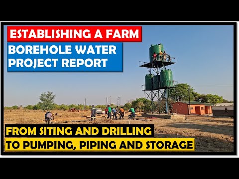 Видео: Создание фермы в Африке | Бурение скважин, откачка воды и создание резервуаров для воды