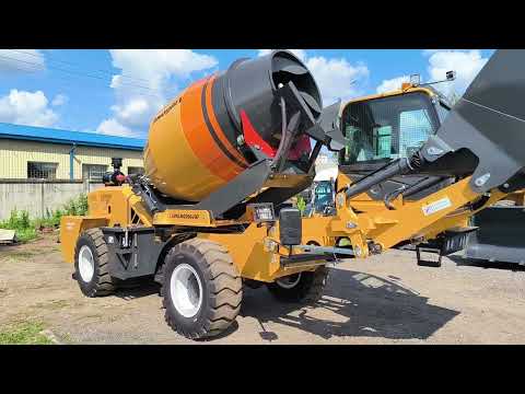 Видео: Миксер из Китая! Мобильный бетонный завод Liugong!