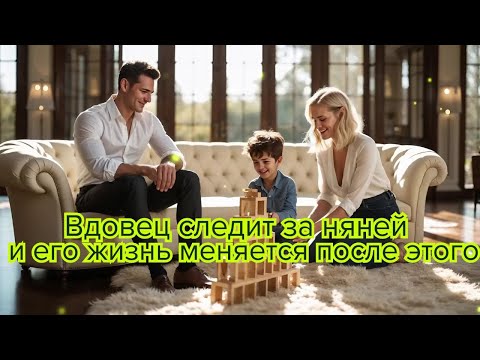 Видео: Вдовец следит за няней — и его жизнь меняется после этого #любовь #романтика #семья #няня #жизнь