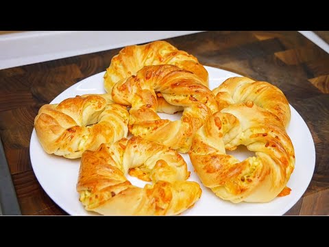 Видео: Любимая выпечка. Сырные КОЛЬЦА, цыганка готовит.