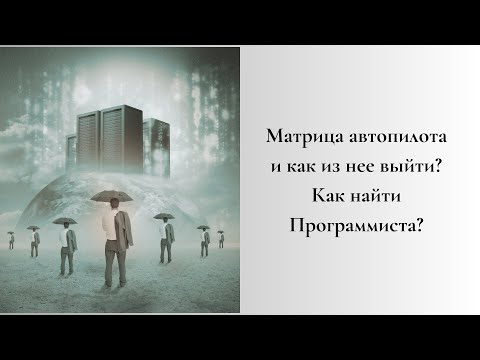 Видео: Матрица автопилота и как из нее выйти? Как найти Программиста?