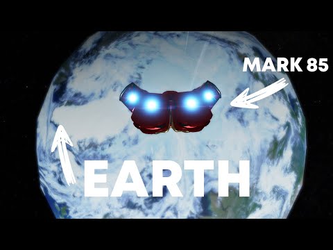 Видео: Я прыгнул с парашютом из космоса в костюме Железного человека Mark 85
