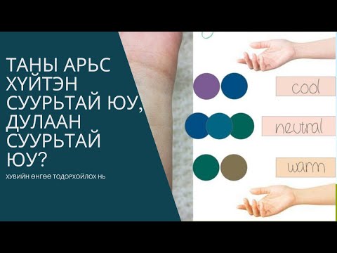 Видео: Арьсны суурь өнгөө Cool эсвэл Warm тодорхойлох 5 аргыг хэлж өгнө