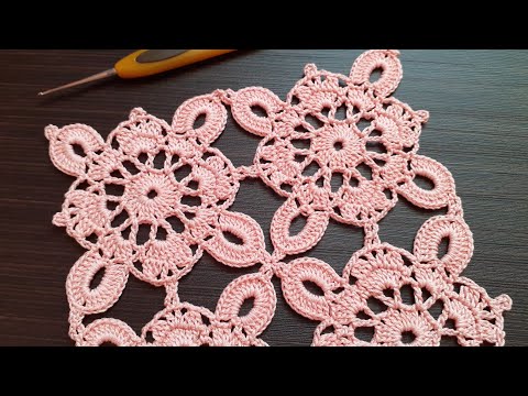 Видео: Квадратный мотив крючком . Соединение. Easy crochet motif patterns