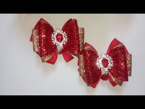 Видео: шикарные бантики из кожи!