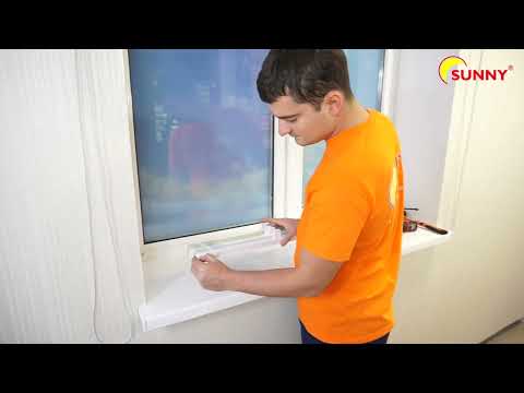 Видео: Замер и установка шторы Plisse JM AB 82