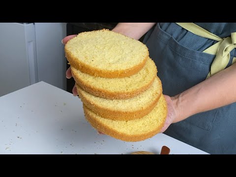 Видео: КЛАССИЧЕСКИЙ БИСКВИТ 10 см ЛУЧШИЙ РЕЦЕПТ! Мягкий воздушный, для любого торта! Получится у каждого!