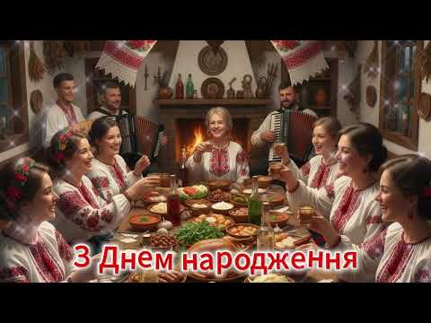 Видео: Пісня-вітання для жінки "З Днем народження"