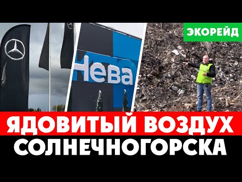 Видео: Откуда дует ядовитый воздух в Солнечногорске? Генеральская свалка, КПО НЕВА, Завод Мерседес