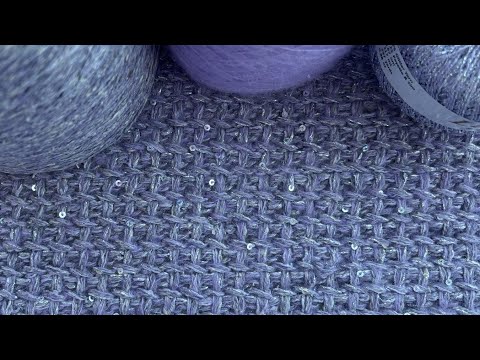 Видео: Твидовый узор в стиле Шанель/Попетельный мк #вязание #узорспицами  #узордляначинающих #knitting