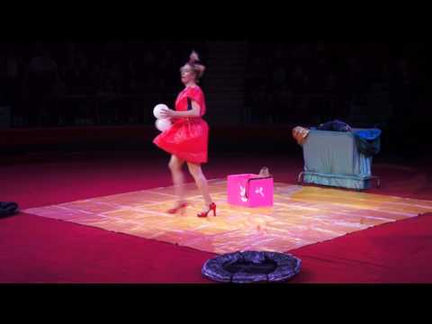 Видео: Симферополь, Цирк. май 2017. Клоунесса