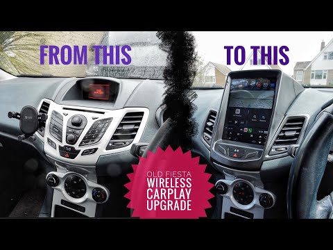 Видео: Обновление беспроводной связи Apple CarPlay для старой Fiesta / Android Auto — Seicane Android St...
