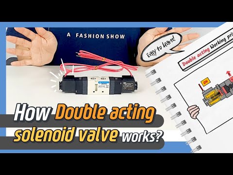Видео: Как работает DOUBLE ACTING SOLENOID VALVE? (Анимация | Sub)