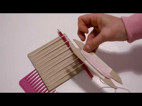 Видео: СТАН. Преплитане на нишки в ръчно изработен стан. Килими#art #home