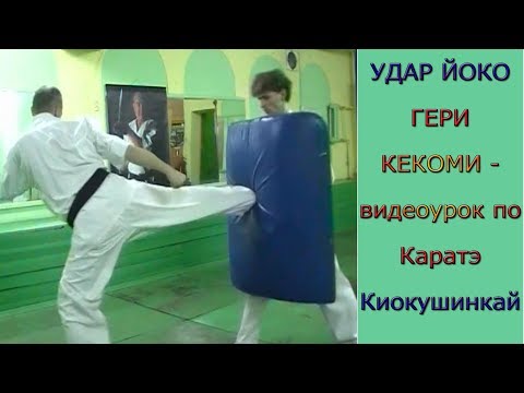 Видео: УРОКИ Каратэ Киокушинкай - Удар ЙОКО ГЕРИ КЕКОМИ урок № 10 ч.2 (YOKO GERI KEKOMY)
