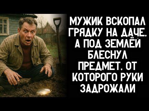 Видео: Мужик вскопал грядку на даче, а под землёй блеснул предмет, от которого руки задрожали